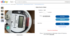 Meter for Sale on eBay
